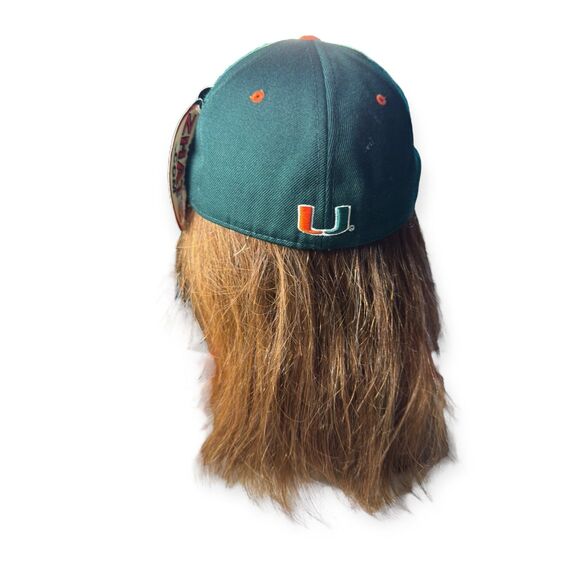 Miami Hurricanes NCAA Baseball Hat Zephyr Fitted Size 7 1/4 Embroidered Y2K BNWT - Picture 4 of 8